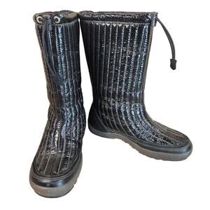 Ecco Waterproof Boots with Wool Lining Women’s SZ 8 Black EUC